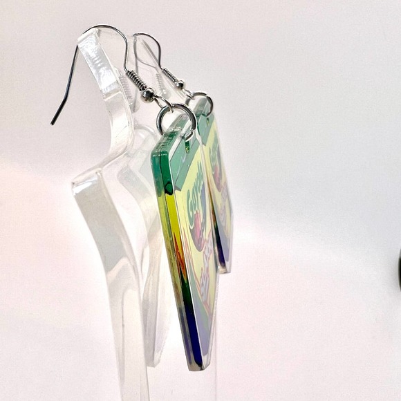 “Slay-Ons” Crayon Earrings - Pride Earrings - Funny Earrings - Statement Earring - Picture 3 of 8